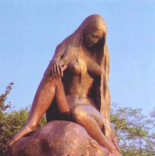 Standbeeld van de nimf van de Loreley